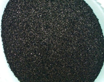 German Glass Glitter - Black Gumdrop - 90 Grit - 1 ounce