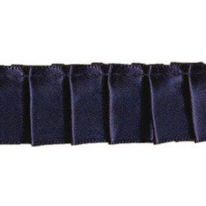 May include: Navy blue pleated trim ribbon. This trim is perfect for adding a touch of elegance to any project.