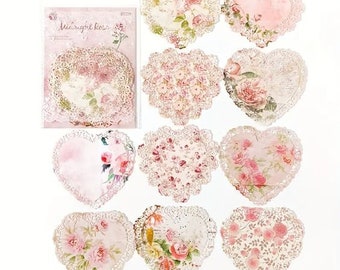 Shabby Rose Vintage Style Lace Doily Papers - Set of 10