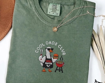 Embroidered Dad Goose Grill Master Shirt, Comfort Colors BBQ Tee