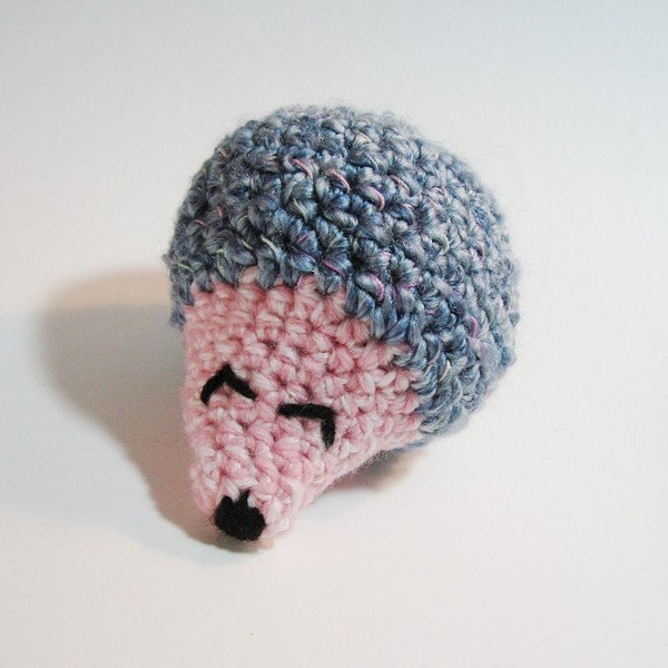 Soft Baby HedgeBall .. Blue and Pink .. Loveable and Round