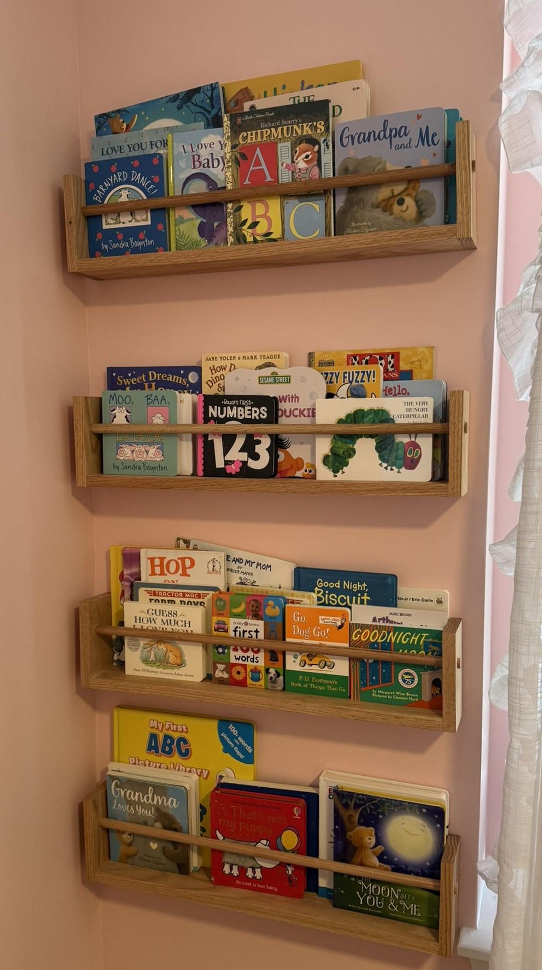 Bookshelves, Nursery Wall Shelves, Baby & Kids Room Shelves, Wood