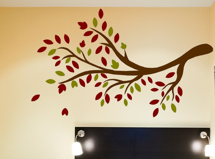 Tree Branch Vinyl Wall Decal Etsy