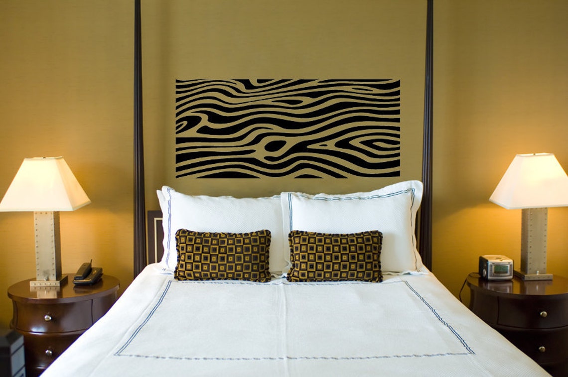 Zebra Stripe Large Vinyl Wall Decal Etsy