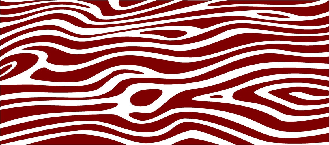 Zebra Stripe Large Vinyl Wall Decal Etsy