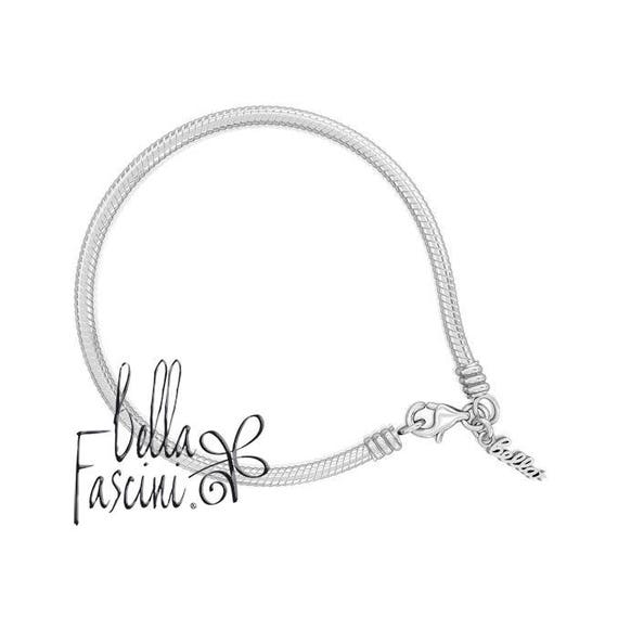 Snake Chain Charm Bracelet Lobster Clasp 925 Sterling Snake Chain Charm Bracelet Lobster
