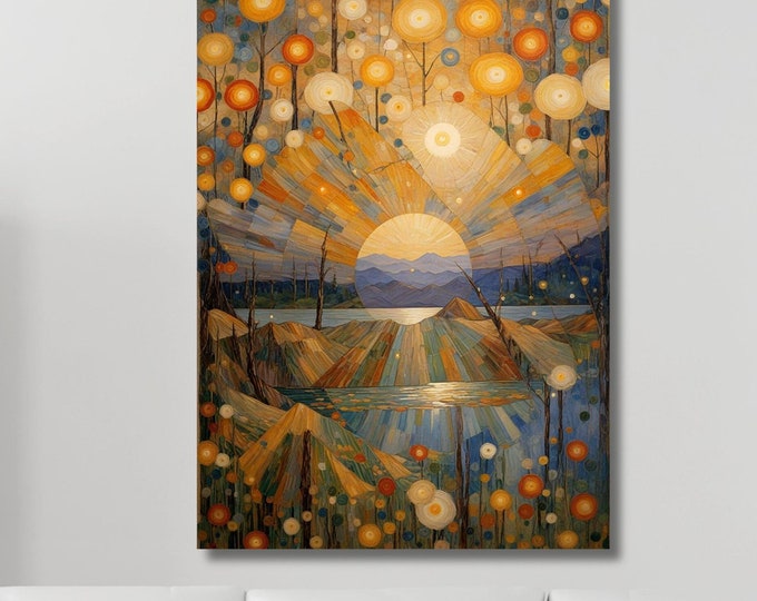 Gustav Klimt Canvas Wall Art Klimt Print, Klimt Canvas Poster, Gustav Klimt Poster, Klimt Exhibition Painting, Flower Garden Flower Market