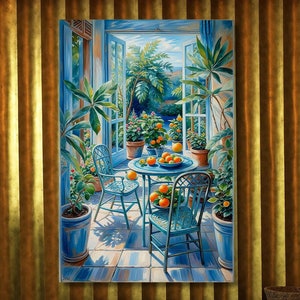 Open Window Henri Matisse Canvas Wall Art Henri Matisse Style Painting Sea Orange Matisse Window Klimt Canvas Oranges decor gift wall art