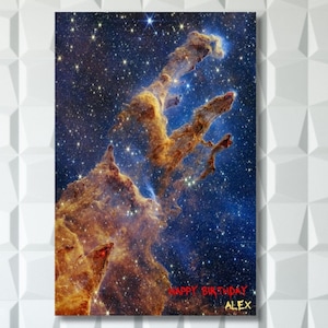 Personalized Name NASA Canvas Wall art, Custom Name Sign Printing, Gifts for Couples, Family Names, birthday gift, Christmas gift