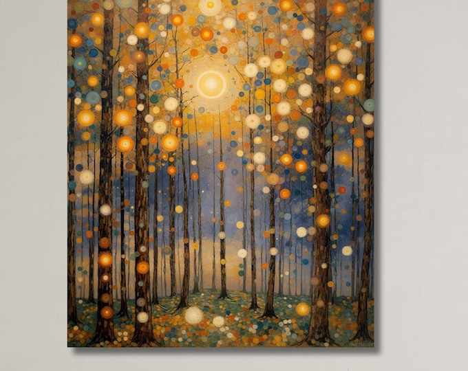 Gustav Klimt Canvas Wall Art Klimt Print, Klimt Canvas Poster, Gustav Klimt Poster, Klimt Exhibition Painting, Flower Garden Flower Market
