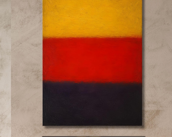 Rothko Style Center Canvas Wall Art Rothko Poster ,Museum Quality Abstract Mark Rothko Poster,Rothko Wall Art, Modern Exhibition Art ,Gift