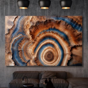 Tree Rings Canvas Wall Art Elegant Natural Wall Art Great Design Solution for Echo Tree Ring Print stump,Tree ring Wood Canvas art Texture