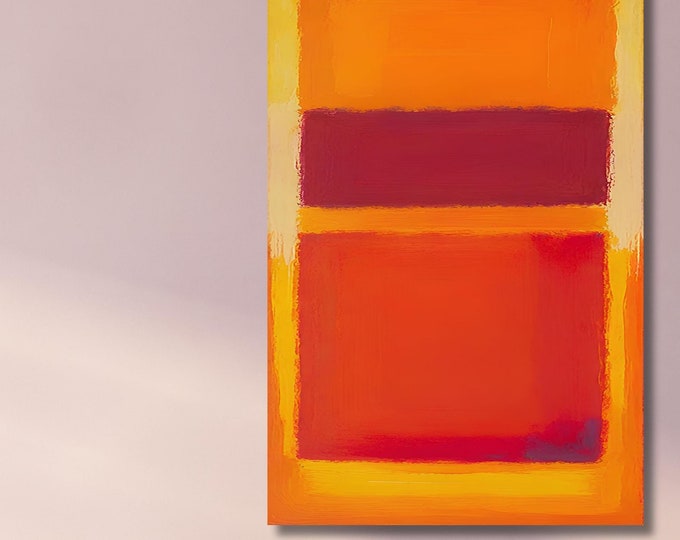 Rothko Canvas Wall Art Rothko Poster ,Museum Quality Abstract Mark Rothko Poster,Rothko Wall Art, Modern Rothko Exhibition Art ,Rothko Gift