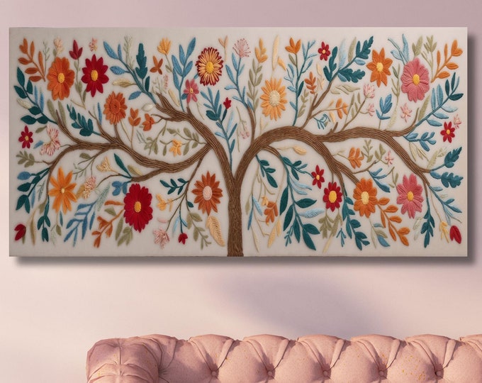 Gustav Klimt Tree of Life Canvas Wall Art Klimt Print, Klimt Canvas Poster, Gustav Klimt Poster, Klimt Exhibition Painting, Flower Garden