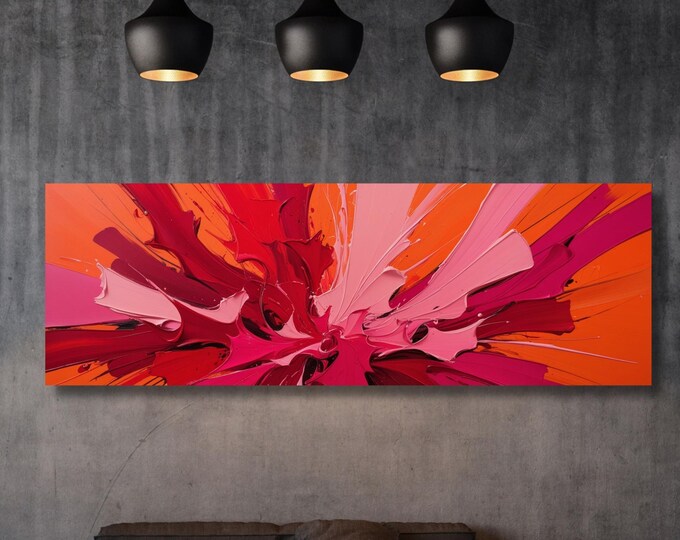 Rothko Style Abstract Canvas Art, Modern Color Block Painting