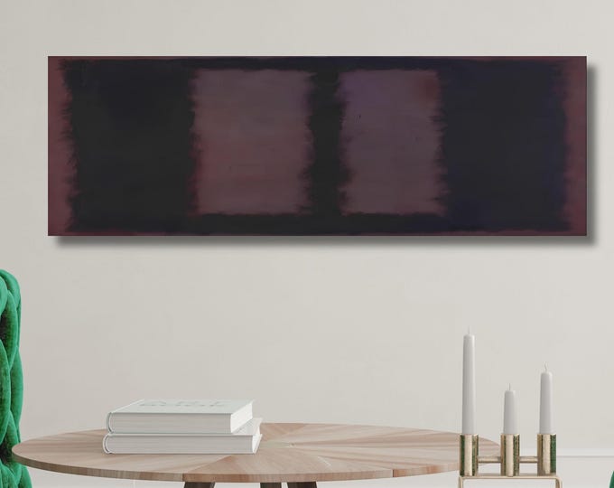 Panoramic Mark Rothko Canvas Art Print, Rothko Exhibition