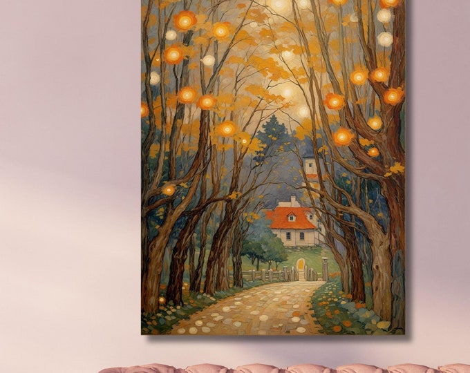 Gustav Klimt Canvas Wall Art Klimt Print, Klimt Canvas Poster, Gustav Klimt Poster, Klimt Exhibition Painting, Flower Garden Flower Market