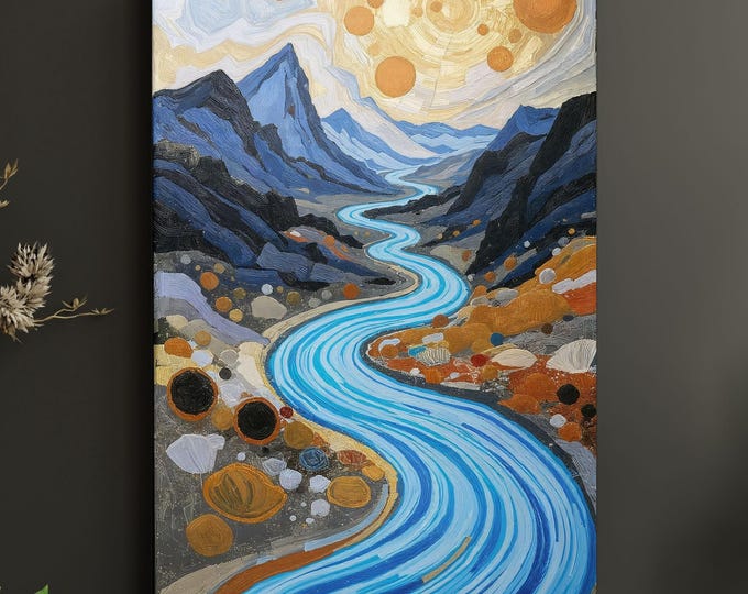 Full Moon Wildflower Klimt Canvas Wall Art Klimt Print Klimt Canvas Poster, Gustav Klimt Poster Klimt Exhibition Flower Garden Flower Market