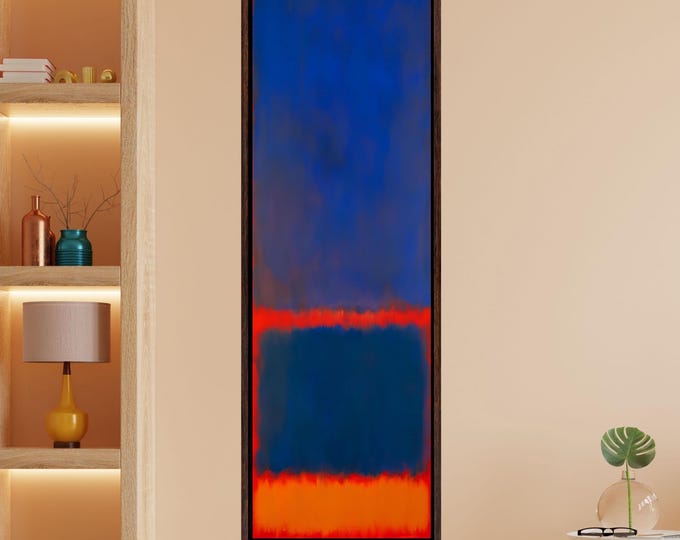 Long Narrow Canvas Wall Art Vertical Mark Rothko Canvas Art Famous Art,Canvas Large Wall Art,Vintage Art,Rothko Prints,Rothko Exhibition art