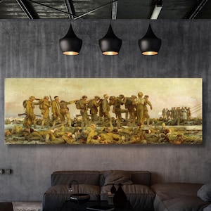 Vintage Soldier Canvas Wall Art, Historic Military Prisoner Print, War History Wall Decor for Office, Gift for Military Enthusiasts Gift art
