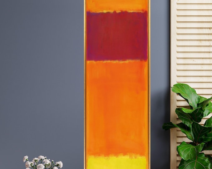 Long Narrow Canvas Wall Art Vertical Mark Rothko Canvas Art Famous Art,Canvas Large Wall Art,Vintage Art,Rothko Prints,Rothko Exhibition art