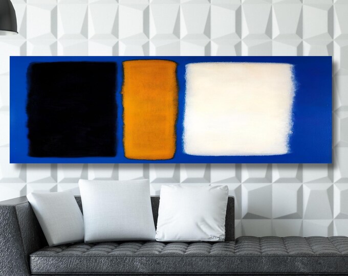 Panoramic Rothko Style Canvas Art: Large Wall Art, Vintage Print