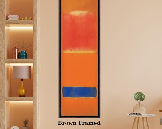 Long Narrow Canvas Wall Art Vertical Mark Rothko Canvas Art Famous Art,Canvas Large Wall Art,Vintage Art,Rothko Prints,Rothko Exhibition art