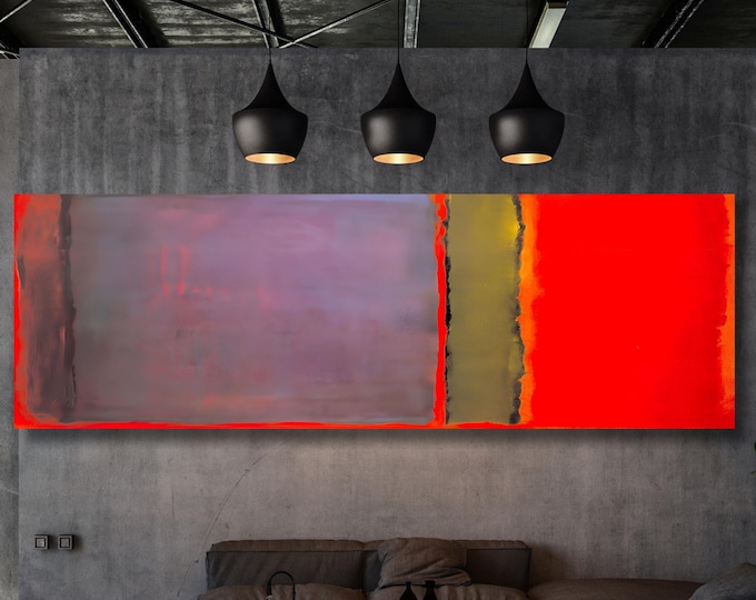 Panoramic Mark Rothko Canvas Art Famous Art,Canvas Large Wall Art,Vintage Art,Rothko Art,Gift Rothko  Wall Art Prints, Rothko Exhibition art
