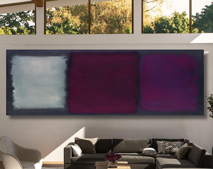 Panoramic Mark Rothko Canvas Art Famous Art,Canvas Large Wall Art,Vintage Art,Rothko Art,Gift Rothko  Wall Art Prints, Rothko Exhibition art
