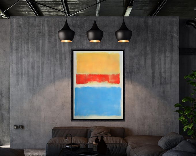 Rothko Abstract Art Canvas Print, Modern Wall Decor