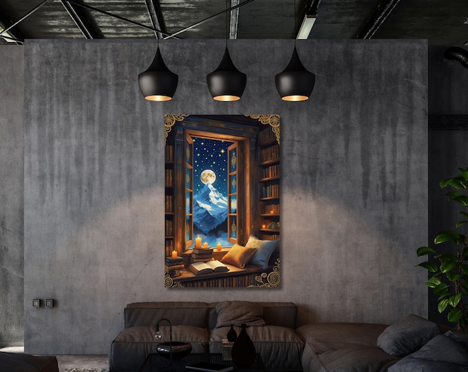 Night Court Canvas Wall Art Fantasy Book DIY Art Set,Acrylic Painting for Adults, Bookish Gift for Readers, DIY Fantasy Decor Paint Wall Art