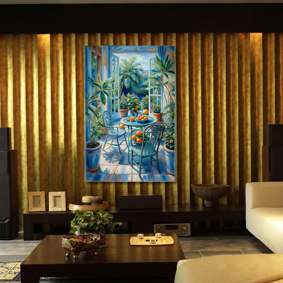 Open Window Henri Matisse Canvas Wall Art Henri Matisse Style Painting Sea Orange Matisse Window Klimt Canvas Oranges decor gift wall art