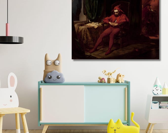 Sad Clown Jester Jan Matejko Giclee Canvas Wall Art Print