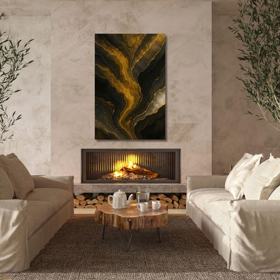 Wabi Sabi Neutral Canvas Wall Art Japandi Abstract Art  Mystical Boho Print Terracotta Colours Modern Minimalist Art Ready to Hang gift