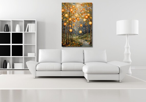 Gustav Klimt Canvas Print, Flower Garden Art, Exhibition Painting