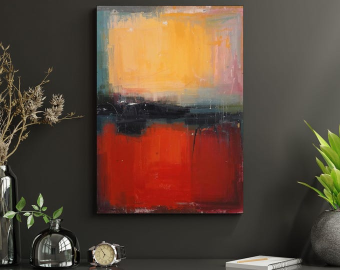 Rothko Abstract Canvas Print, Modern Wall Art Decor