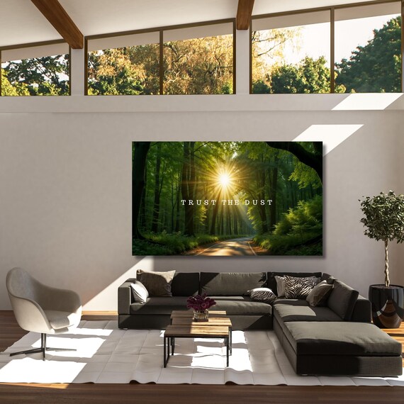 Trust The Dust Canvas Wall Art Sunset Canvas Wall Art Success For Office Decor Entrepreneur Motivational Quotes Canvas Success Mindset