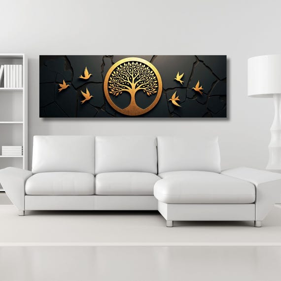 Tree of life Gustav Klimt Canvas Wall Art,Tree of life Framed Wall Art,Tree of life Poster, Extra Large Wall Art Tree of life Ready to Hang