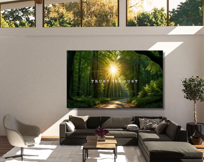 Trust The Dust Canvas Wall Art Sunset Canvas Wall Art Success For Office Decor Entrepreneur Motivational Quotes Canvas Success Mindset