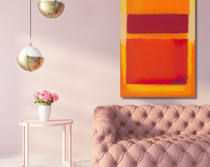 Mark Rothko Exhibition Art Print, Museum Quality Abstract Canvas Wall Art