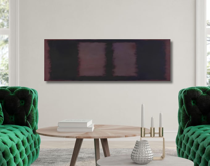 Panoramic Mark Rothko Canvas Art Print, Rothko Exhibition