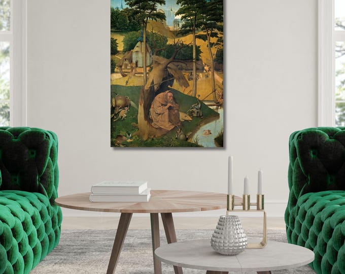 Hieronymus Bosch Temptation of St Anthony Canvas Print – Giclee Wall Art Poster