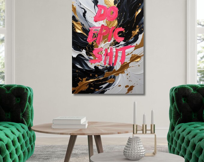 Abstract Canvas Wall Art: Japandi Terracotta Print, Boho Minimalist Home Decor