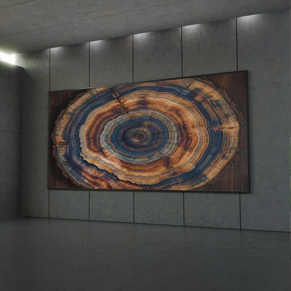 Tree Rings Canvas Wall Art Elegant Natural Wall Art Great Design Solution for Echo Tree Ring Print stump,Tree ring Wood Canvas art Texture