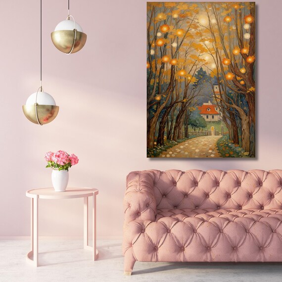 Gustav Klimt Canvas Wall Art Klimt Print, Klimt Canvas Poster, Gustav Klimt Poster, Klimt Exhibition Painting, Flower Garden Flower Market