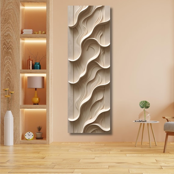 Long Narrow Canvas Wall Art,Tall Narrow wall art,Long Vertical Wall Art,Large vertical wall hangings antique decor Canvas paintings Wall Art