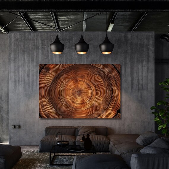 Tree Rings Canvas Wall Art Elegant Natural Wall Art Great Design Solution for Echo Tree Ring Print stump,Tree ring Wood Canvas art Texture