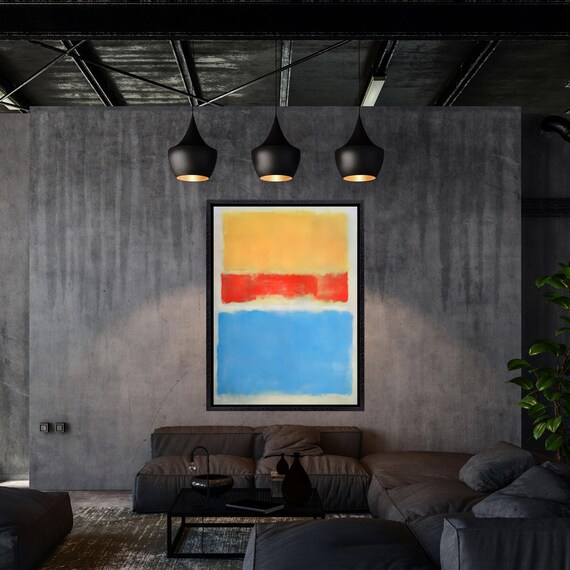 Rothko Canvas Wall Art Rothko Poster ,Museum Quality Abstract Mark Rothko Poster,Rothko Wall Art, Modern Exhibition Art ,Gift Wall Art decor