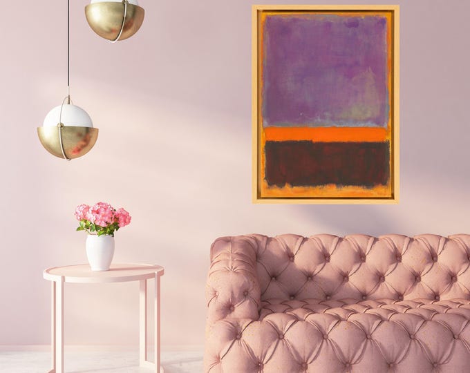Rothko Abstract Art Print, Modern Exhibition Wall Decor