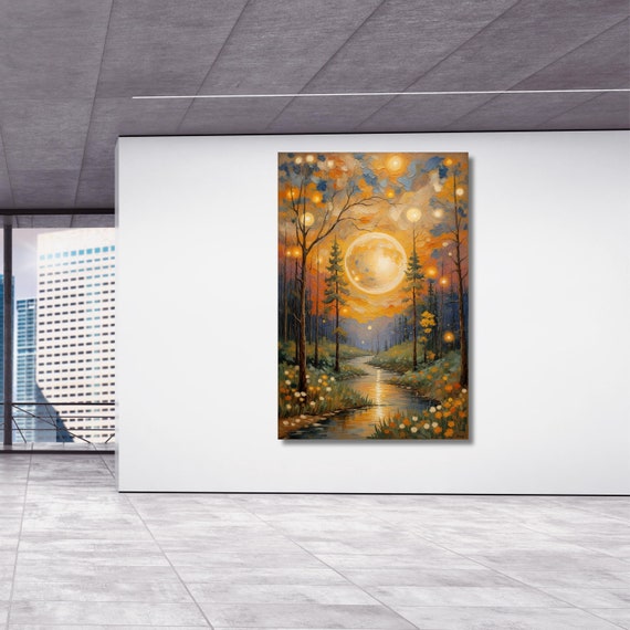Gustav Klimt Canvas Wall Art Klimt Print, Klimt Canvas Poster, Gustav Klimt Poster, Klimt Exhibition Painting, Flower Garden Flower Market